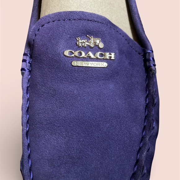 Coach Nancy Nubuck Violet Driving Loafers 8.5 EUC - Picture 6 of 8